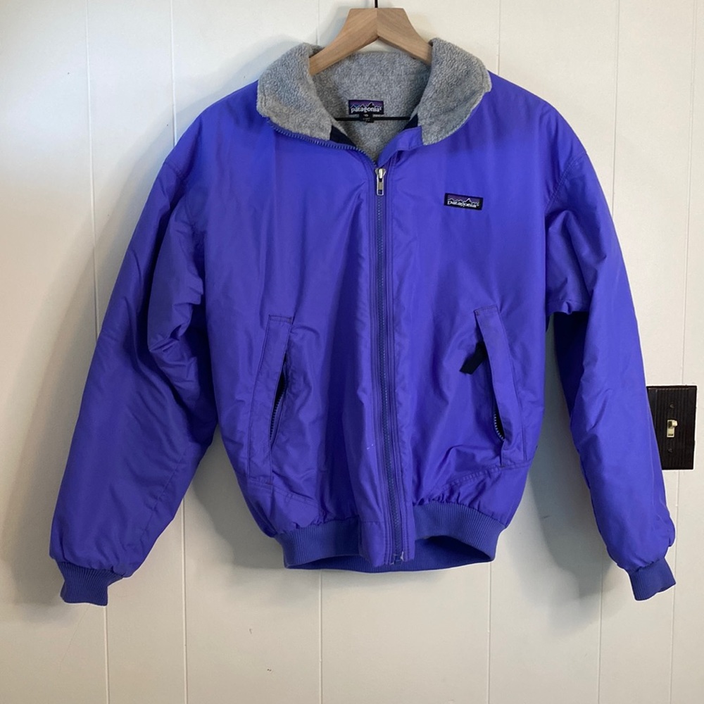 Patagonia | Kids Purple Fleece-Lined Bomber Jacket | Vintage